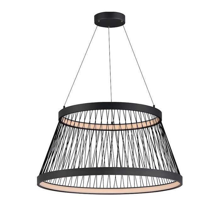 ET2 Lighting Loom Large 2 Light LED Pendant, Black - E20983-BK