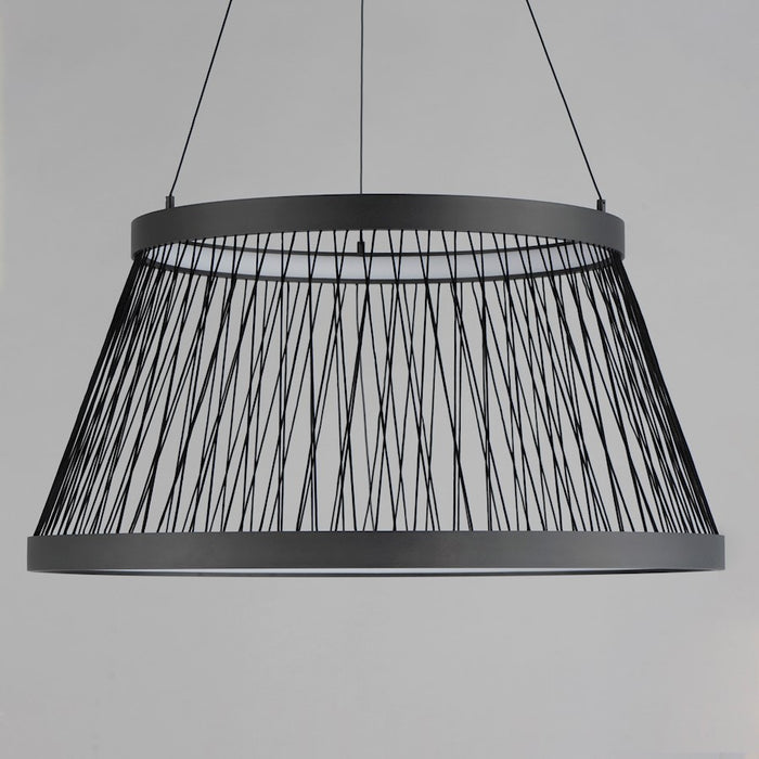 ET2 Lighting Loom Large 2 Light LED Pendant, Black