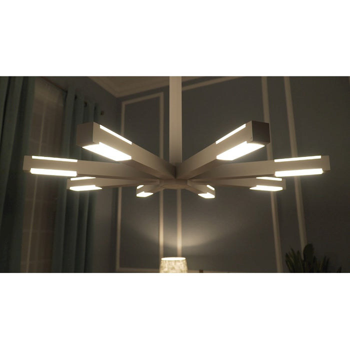 ET2 Lighting Spoke 1 Light LED Pendant, Matte White