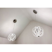 ET2 Aura LED 10-Light Pendant, Polished Chrome