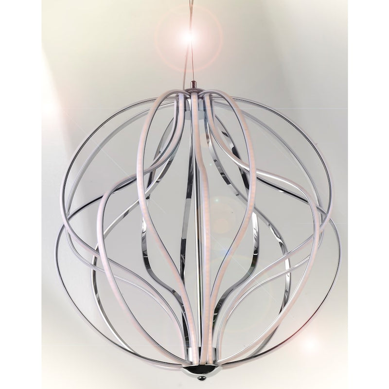 ET2 Aura LED 16-Light Pendant, Polished Chrome