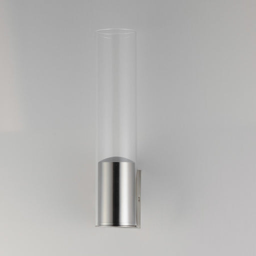 ET2 Lighting Highball Wall Sconce, Satin Nickel/Clear