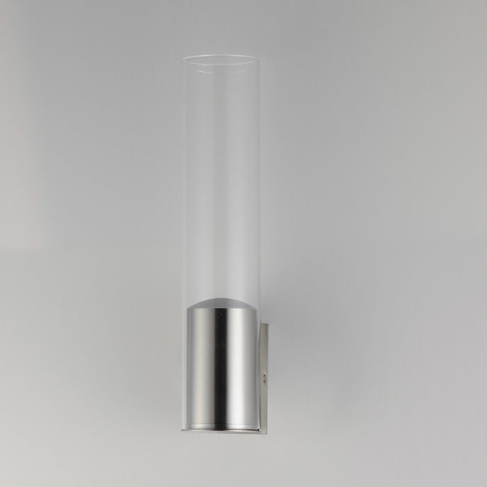 ET2 Lighting Highball Wall Sconce, Satin Nickel/Clear