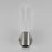 ET2 Lighting Highball Wall Sconce, Satin Nickel/Clear