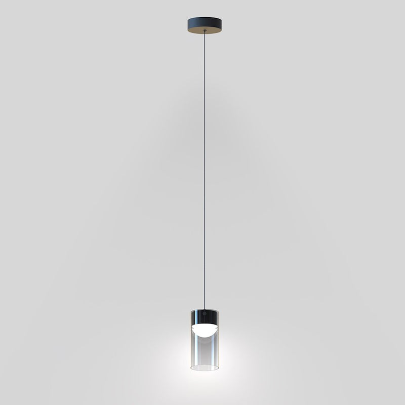 ET2 Lighting Highball 1 Light LED Mini Pendant, Gunmetal/Smoke