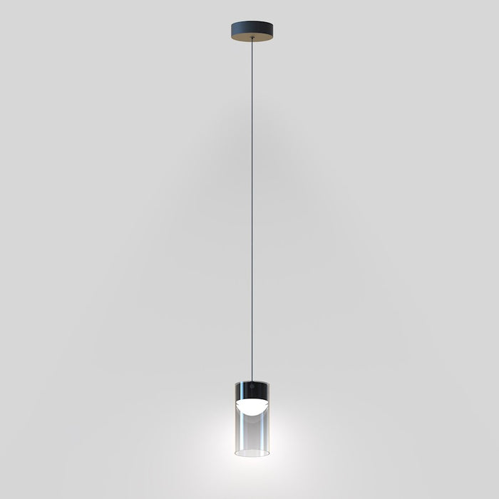 ET2 Lighting Highball 1 Light LED Mini Pendant, Gunmetal/Smoke