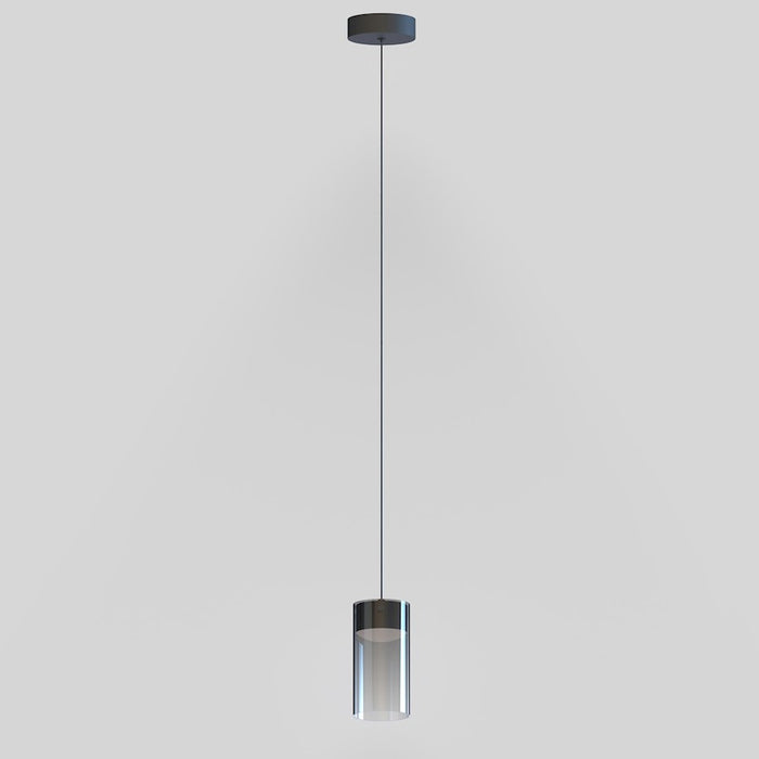 ET2 Lighting Highball 1 Light LED Mini Pendant, Gunmetal/Smoke