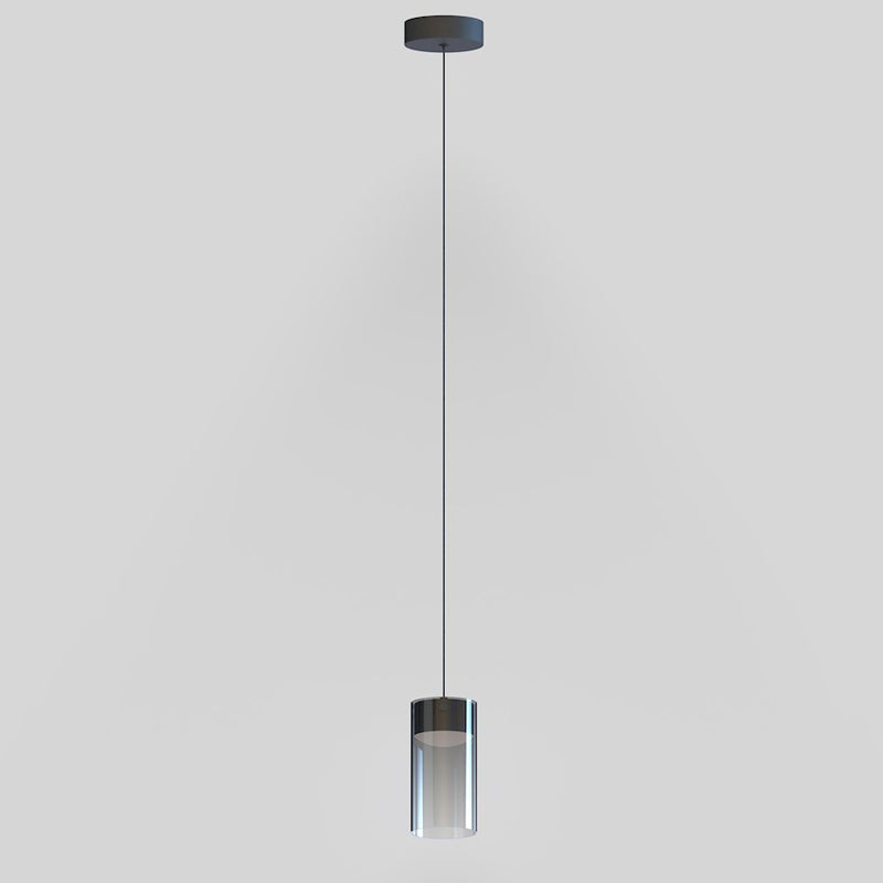 ET2 Lighting Highball 1 Light LED Mini Pendant, Gunmetal/Smoke
