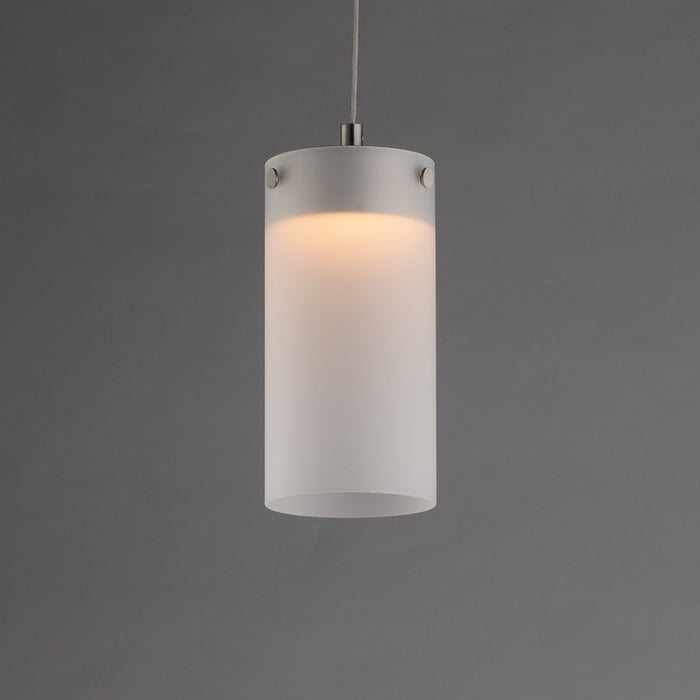 ET2 Lighting Highball 1Lt 8.5" Mini Pendant, Nk/Translucent Frost
