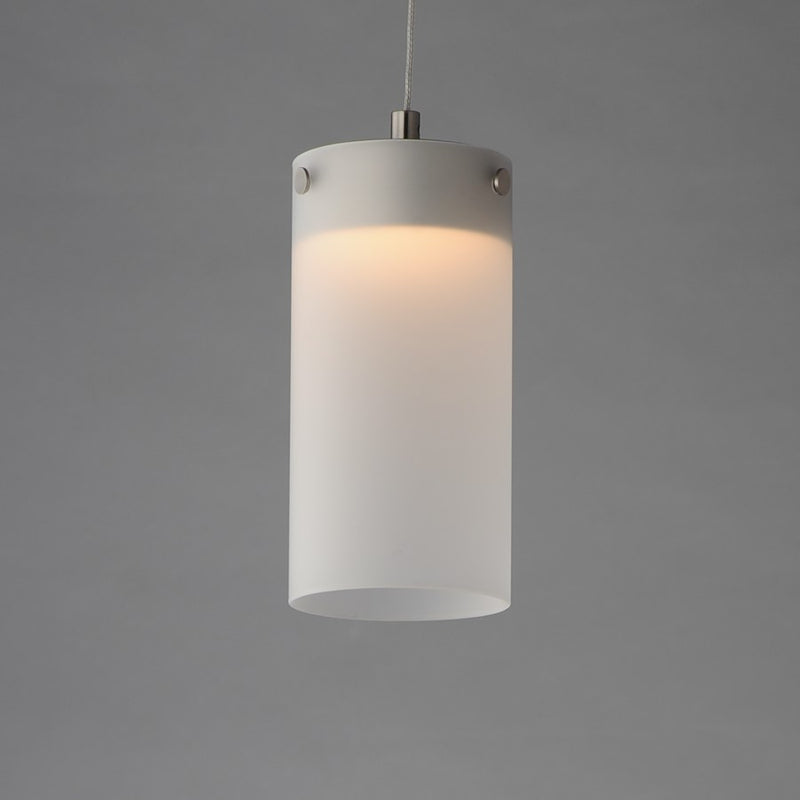 ET2 Lighting Highball 1Lt 8.5" Mini Pendant, Nk/Translucent Frost