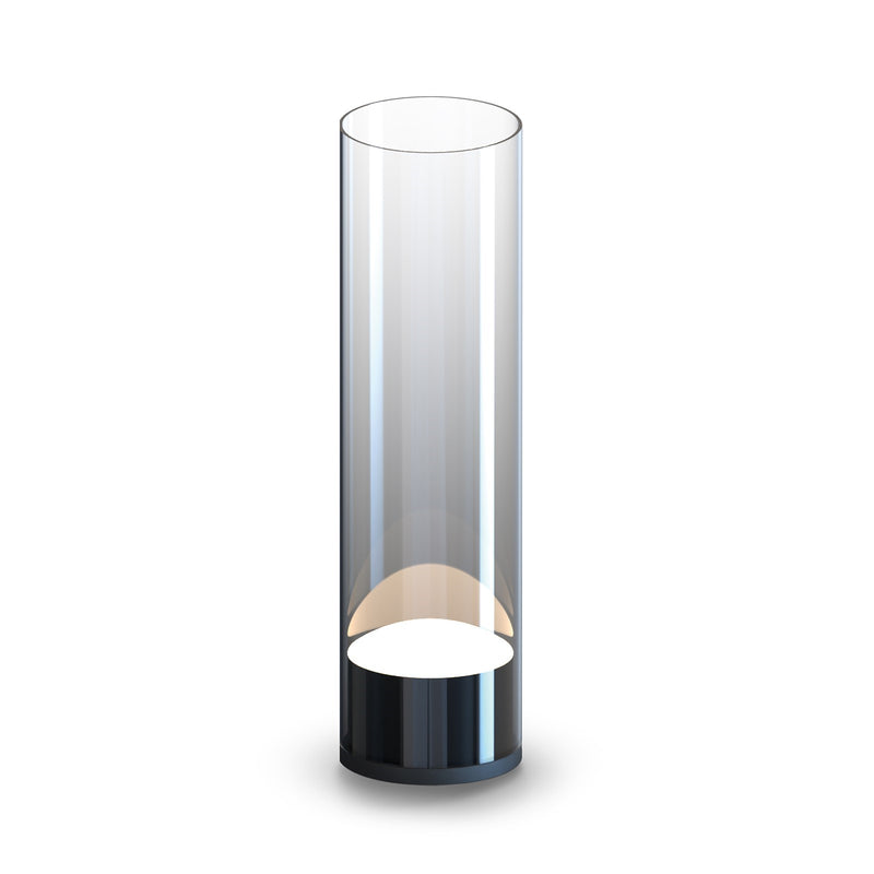 ET2 Lighting Highball 1 Light 14" LED Table Lamp, Gunmetal/Smoke