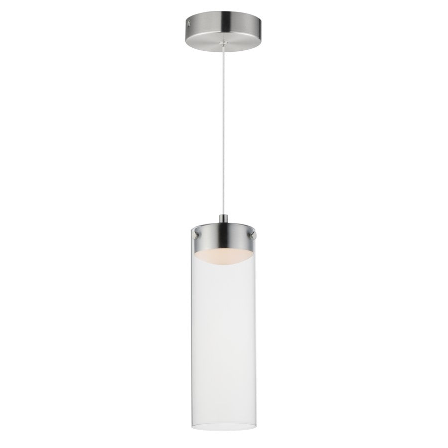 ET2 Lighting Highball Multi-Light Pendant, Satin Nickel/Clear - E21184-18SN
