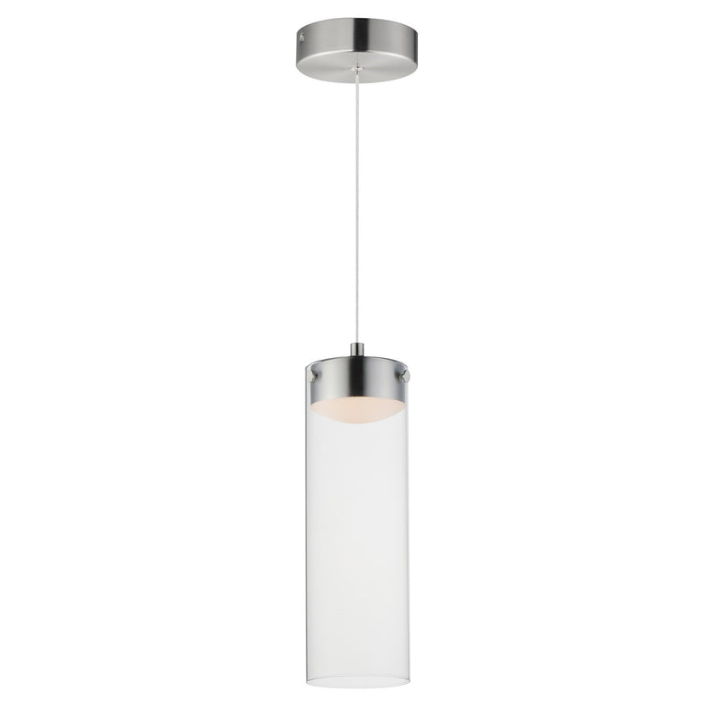ET2 Lighting Highball Multi-Light Pendant, Satin Nickel/Clear