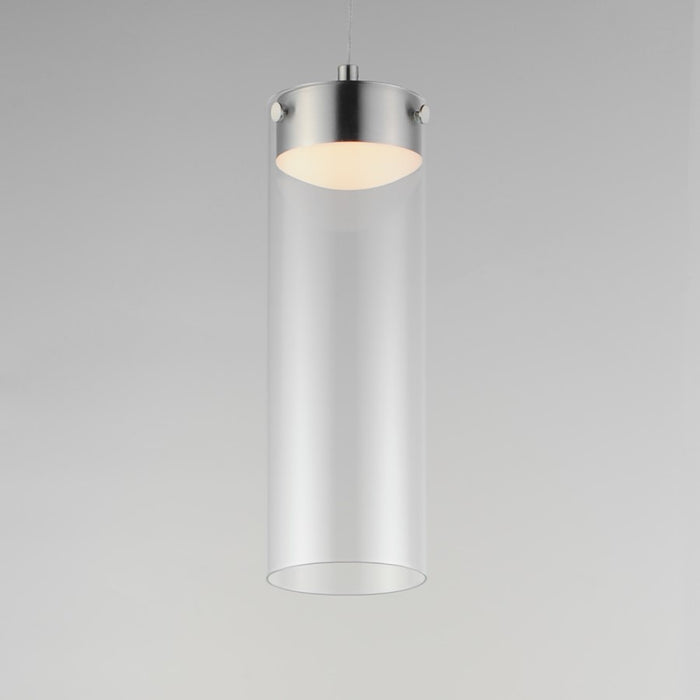 ET2 Lighting Highball Multi-Light Pendant, Satin Nickel/Clear