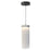 ET2 Lighting Highball 1Lt 12.5" Mini Pendant, Blk/Trans Frost - E21184-54BK