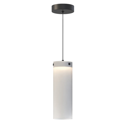 ET2 Lighting Highball 1Lt 12.5" Mini Pendant, Blk/Trans Frost - E21184-54BK