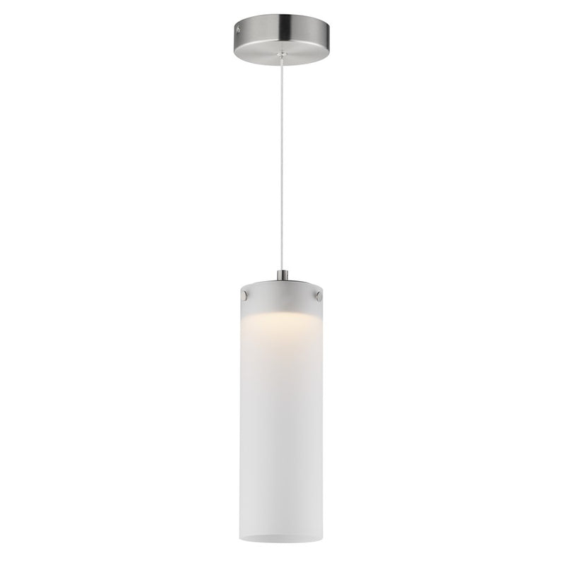 ET2 Lighting Highball 1Lt 12.5" Mini Pendant, Nk/Translucent Frost - E21184-54SN