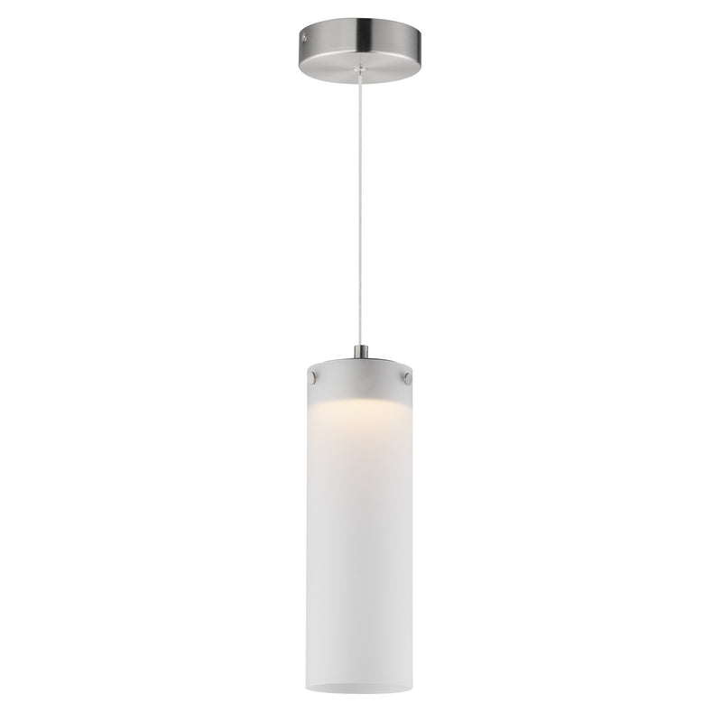 ET2 Lighting Highball 1Lt 12.5" Mini Pendant, Nk/Translucent Frost