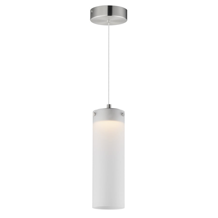 ET2 Lighting Highball 1Lt 12.5" Mini Pendant, Nk/Translucent Frost - E21184-54SN