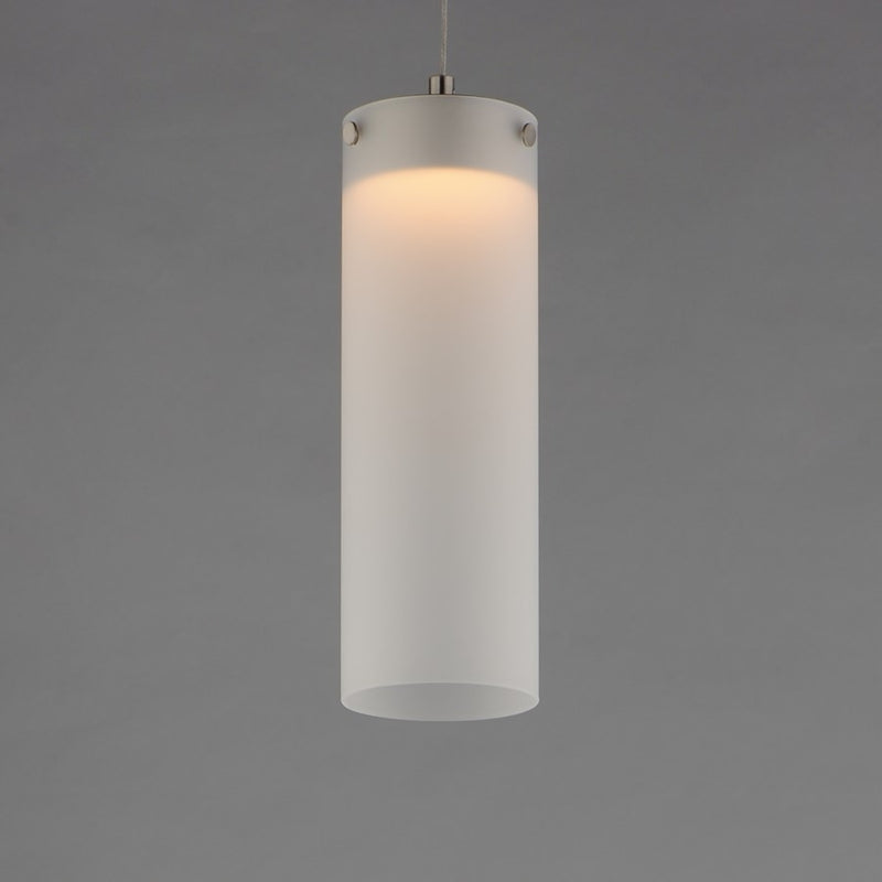 ET2 Lighting Highball 1Lt 12.5" Mini Pendant, Nk/Translucent Frost