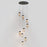 ET2 Lighting Highball 9 Light LED Pendant, Gunmetal/Amber