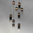 ET2 Lighting Highball 9 Light LED Pendant, Gunmetal/Smoke