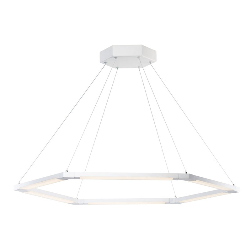 ET2 Lighting Rotator 1-Light LED Pendant in Matte White
