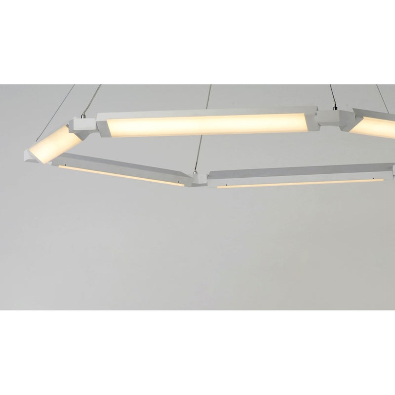 ET2 Lighting Rotator 1-Light LED Pendant in Matte White