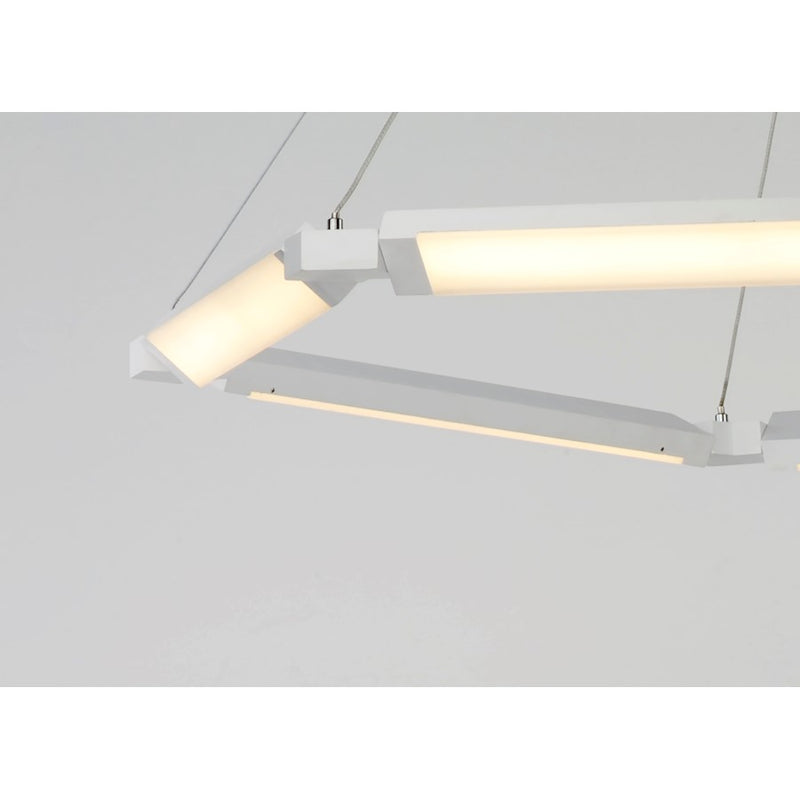 ET2 Lighting Rotator 1-Light LED Pendant in Matte White