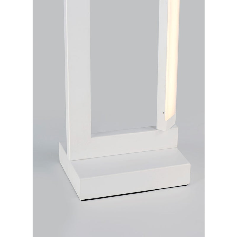 ET2 Lighting Rotator LED 1-Light Floor Lamp in Matte White