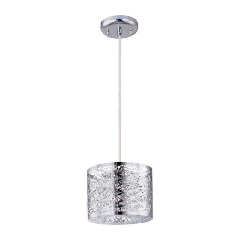 ET2 Inca 1-Light Pendant with LED Bulb, Polished Chrome