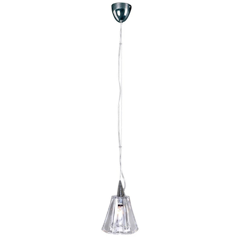ET2 Inca 7-Light Pendant with LED Bulb, Polished Chrome