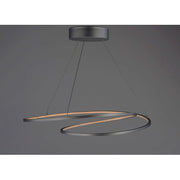 ET2 Lighting Cycle LED 1-Light Pendant in Matte Silver