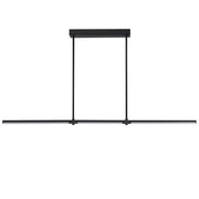ET2 Dorian 60in 3-Light Linear LED Pendant | Modern Black and Acrylic | Kitchen Island & Dining Room | 60 x 1 x 1 in | Model E21359-BK