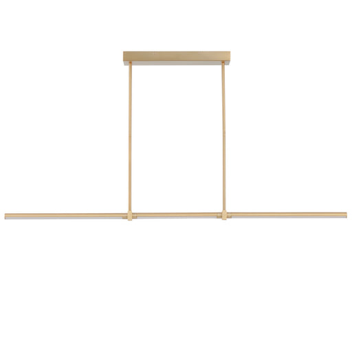 ET2 Dorian 60in 3-Light Linear LED Pendant | Modern Gold and Acrylic | Kitchen Island & Dining Room | 60 x 1 x 1 in | Model E21359-GLD