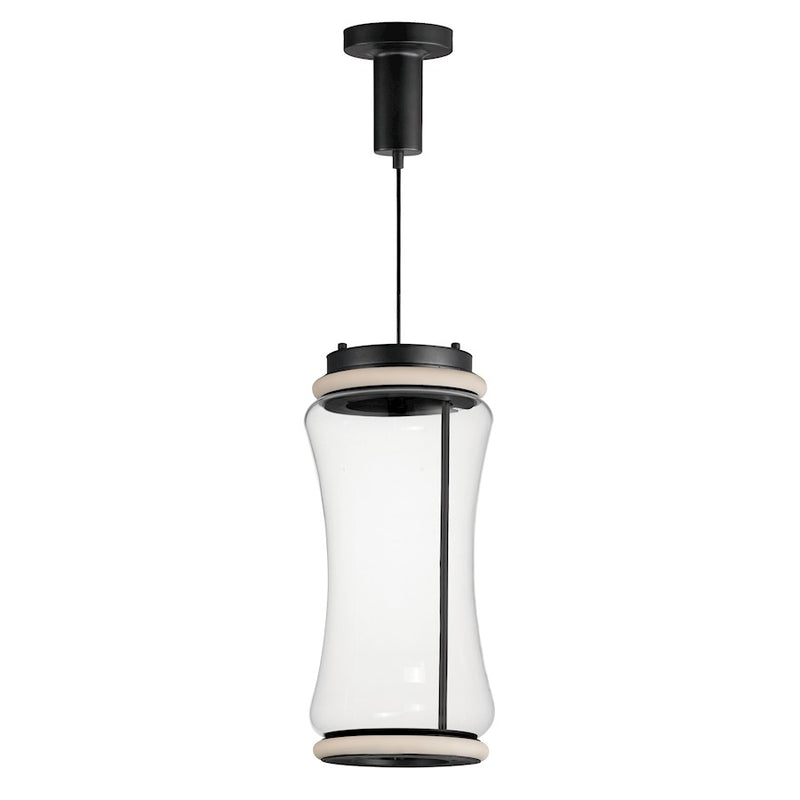ET2 Lighting Syndicate Multi-Light Pendant, Black/Clear
