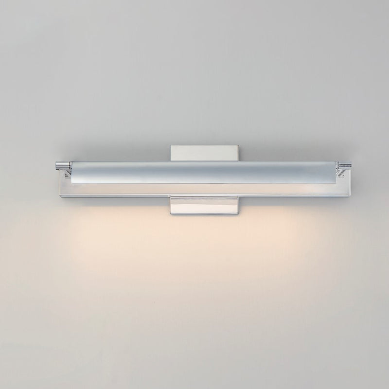 ET2 Lighting Bookkeeper 1 Light 20" LED Wall Lamp, Chrome
