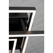 Maxim Lighting Traverse LED 36in 1-Light Flush Mount | Modern Black Aluminum and White Acrylic | Living Room & Bedroom | Model E21513-BK