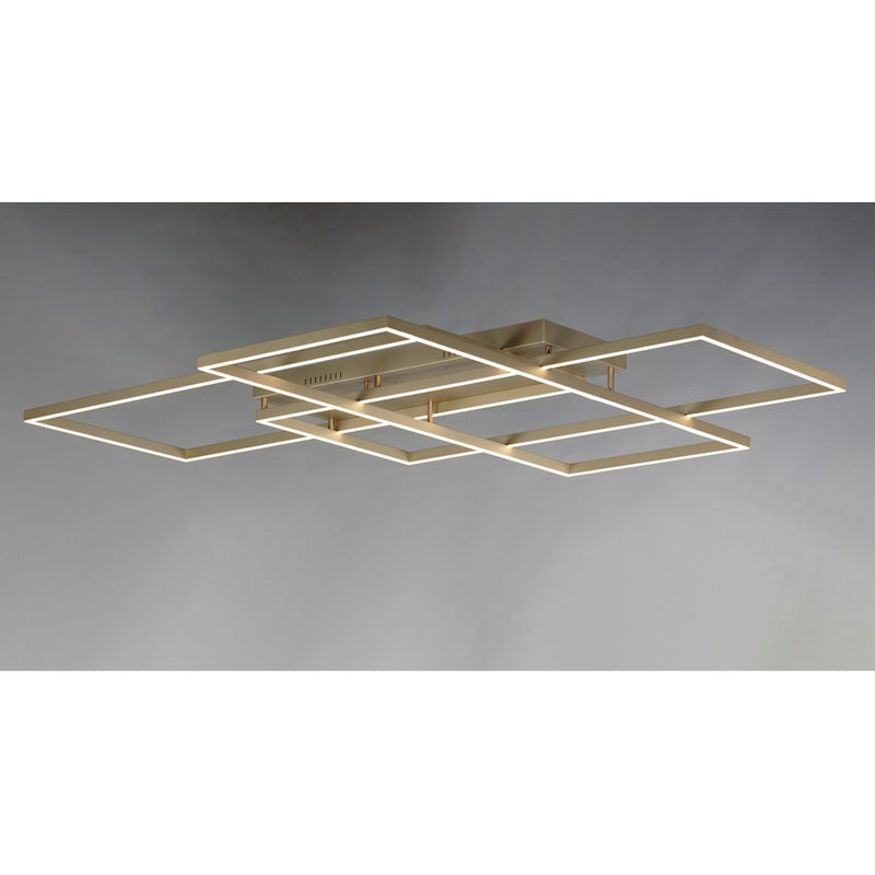 ET2 Lighting Traverse LED 12-Light 24" Flush Mount, Champagne