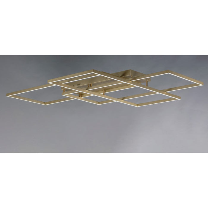ET2 Lighting Traverse LED 12-Light 24" Flush Mount, Champagne