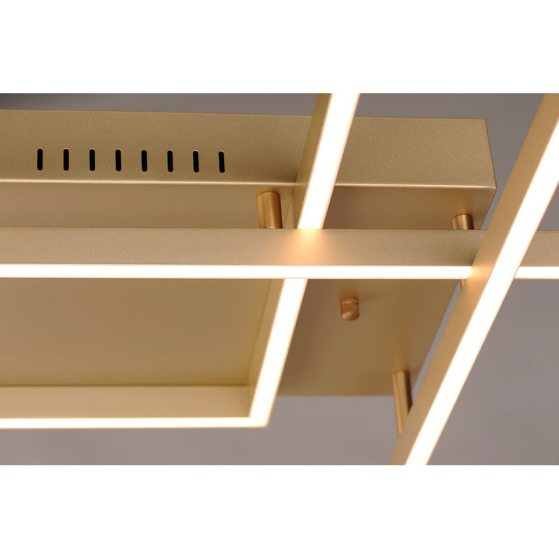 ET2 Lighting Traverse LED 12-Light 24" Flush Mount, Champagne
