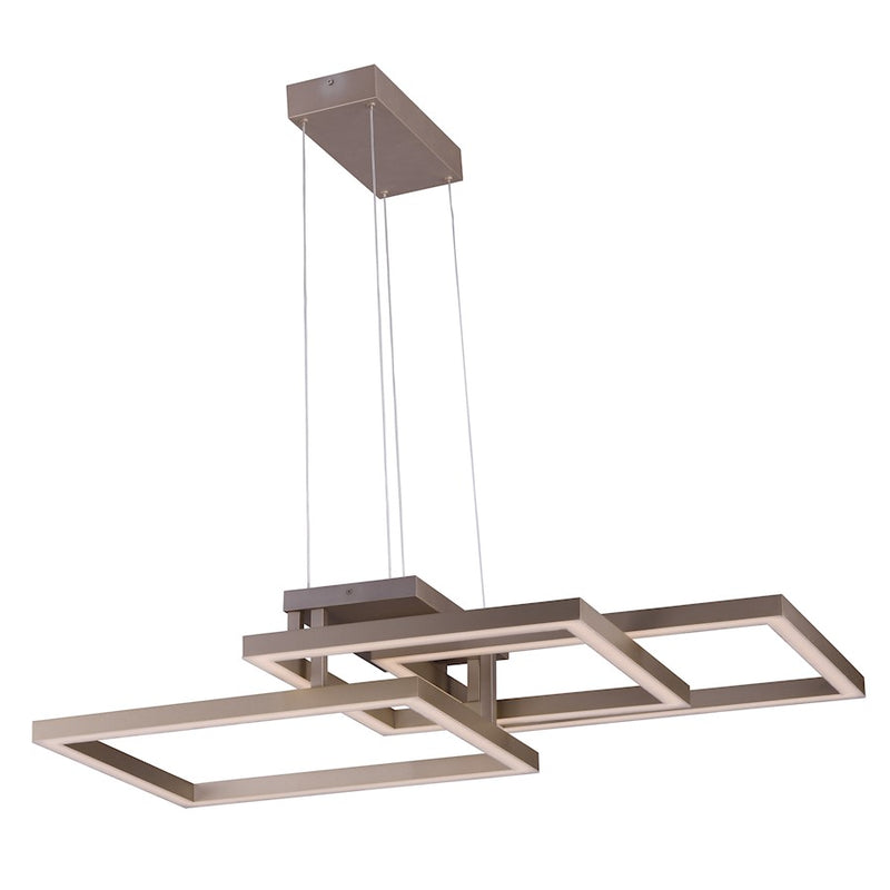 ET2 Lighting Traverse LED 12-Light Pendant, Champagne
