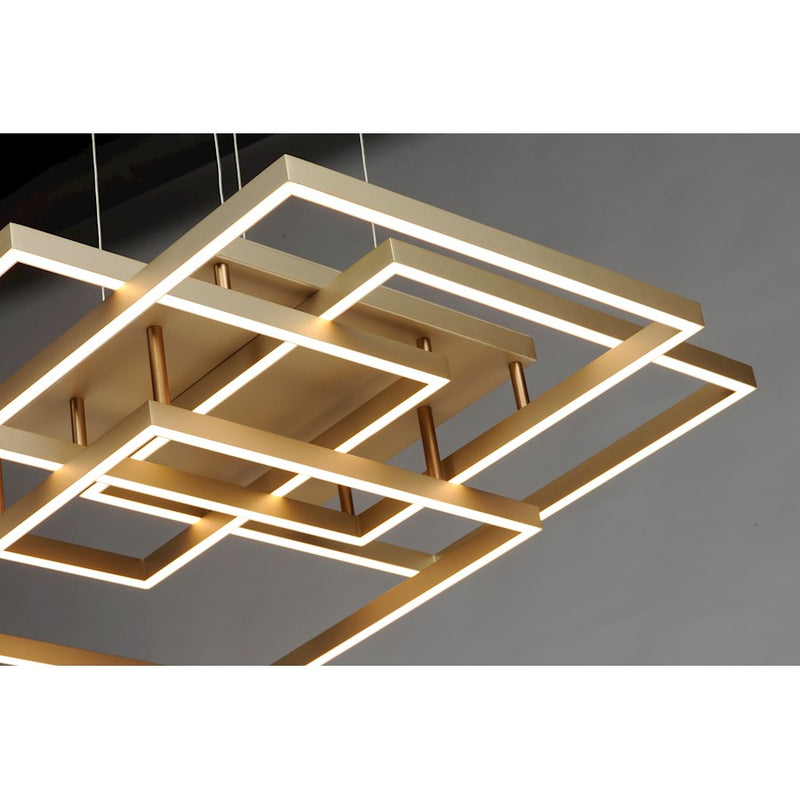ET2 Lighting Traverse LED 12-Light Pendant, Champagne