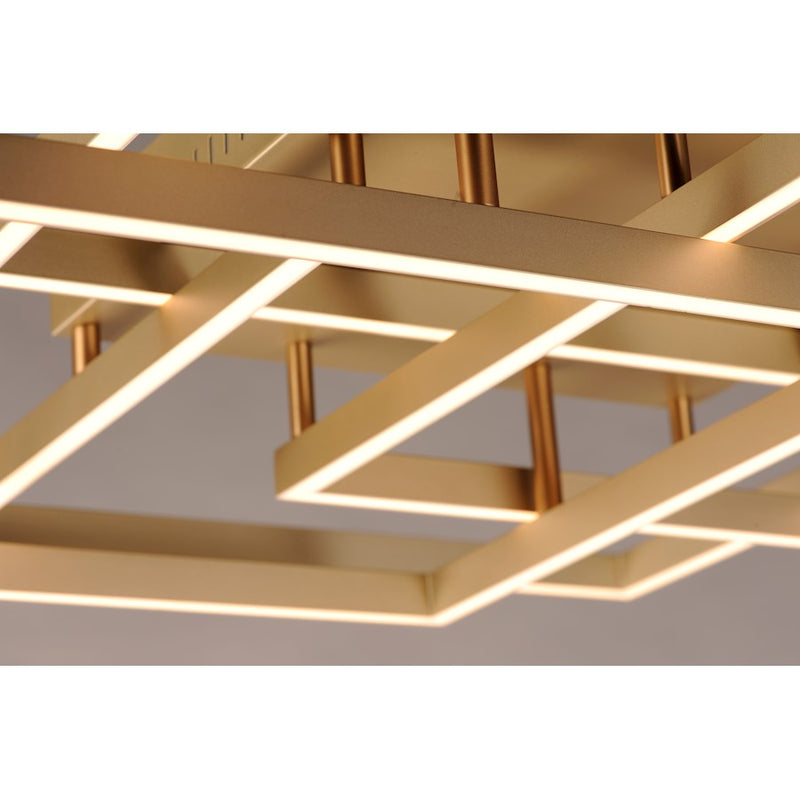 ET2 Lighting Traverse LED 12-Light Pendant, Champagne