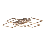 ET2 Lighting Traverse LED Large Flush Mount, Champagne