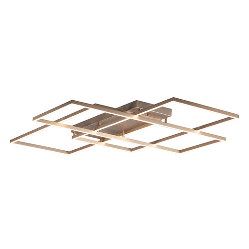 ET2 Lighting Traverse LED Large Flush Mount, Champagne
