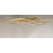 ET2 Lighting Traverse LED Large Flush Mount, Champagne