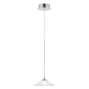 ET2 Lighting Cono 1 Light 8.5" Pendant, Polished Chrome