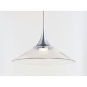 ET2 Lighting Cono 1 Light 8.5" Pendant, Polished Chrome
