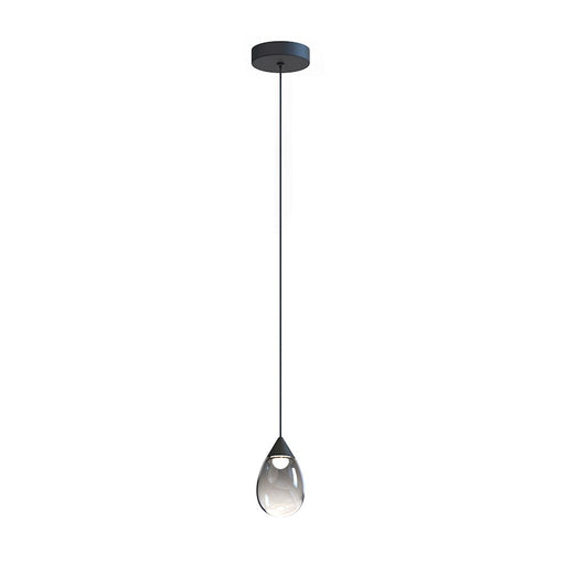 ET2 Lighting Dewdrop 1 Light LED Mini Pendant, Black/Smoke - E21561-142BK